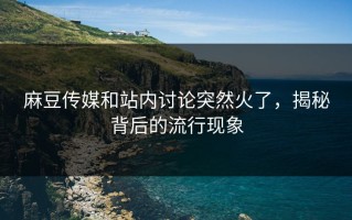 麻豆传媒和站内讨论突然火了，揭秘背后的流行现象