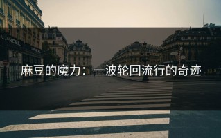 麻豆的魔力：一波轮回流行的奇迹