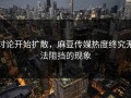 讨论开始扩散，麻豆传媒热度终究无法阻挡的现象