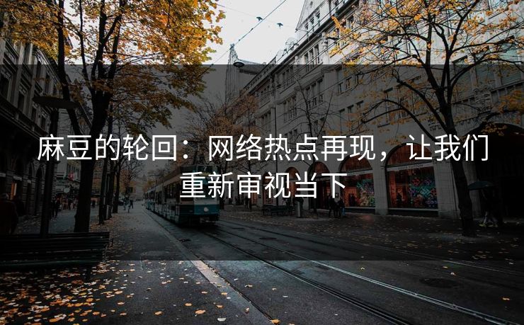 麻豆的轮回：网络热点再现，让我们重新审视当下-第1张图片-p站助手短视频 - p站搬运工影视网