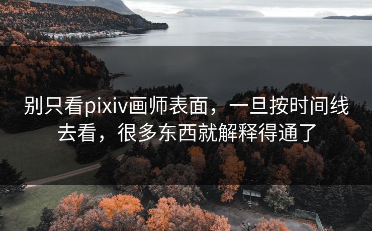 别只看pixiv画师表面，一旦按时间线去看，很多东西就解释得通了-第1张图片-p站助手短视频 - p站搬运工影视网